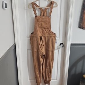NWT Wallflower Tan Jersey Overalls